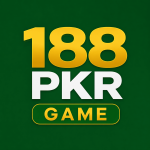 188PKR Game logo with green background for the mobile gaming platform