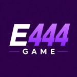 E444 Game logo on a dark purple background