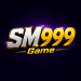 SM999 Game logo with bold metallic silver and gold lettering on a dark purple background.