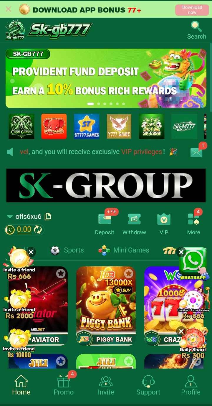 SKGB777 Game APK offers a simple mobile gaming experience with multiple game options, easy navigation, account features, and convenient access for Pakistani users.