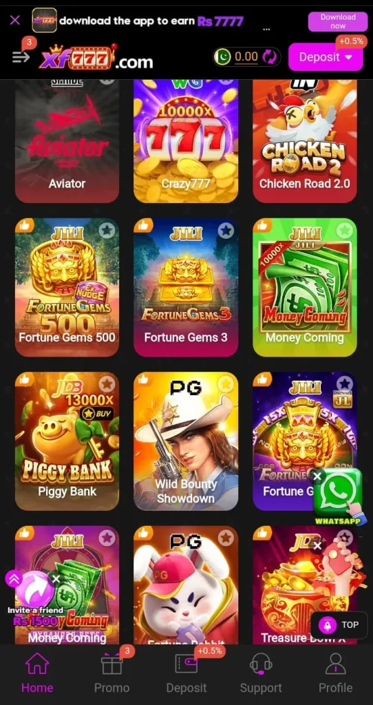 XF777 Game keeps its menus simple, so users can quickly find the features they want. It also brings different gaming options together, making the app easy and enjoyable to explore.